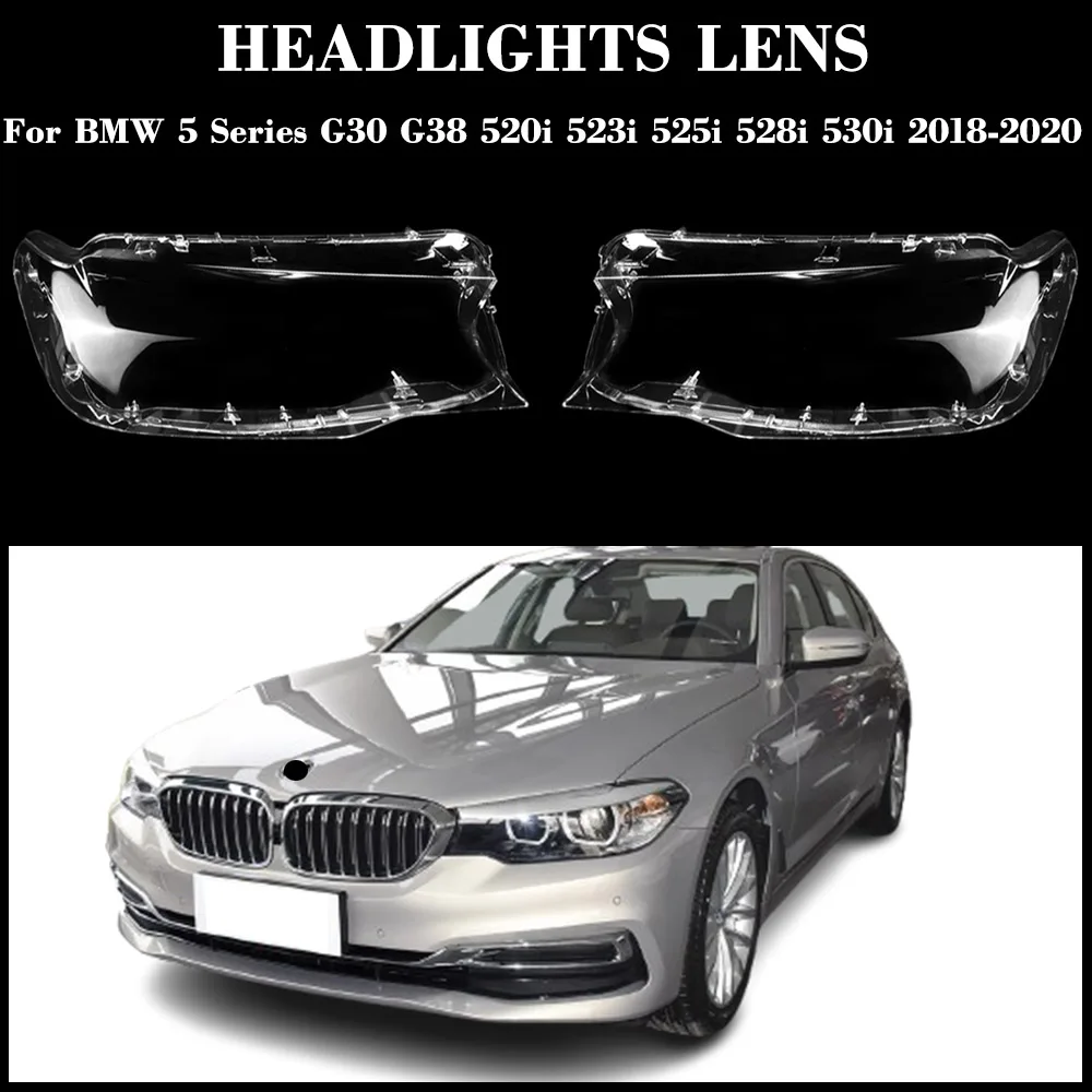 

Car Front Headlight Cover Headlamp Lampshade Lampcover Head Lamp light Covers Lens Shell Caps For BMW 5 G30 G38 2018 2019 2020