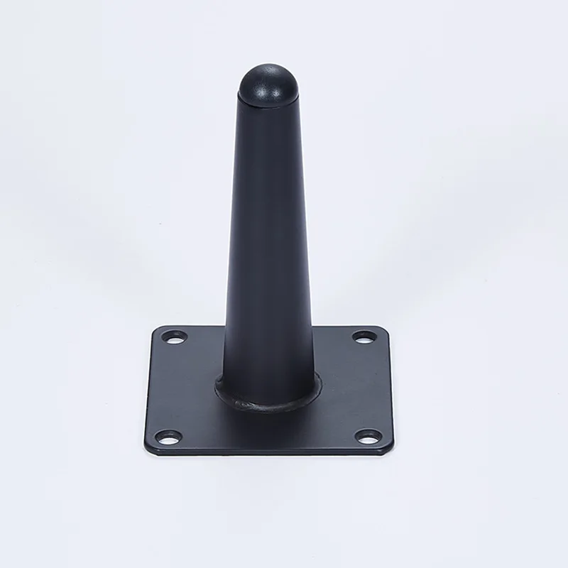 4 قطعة أقدام الأثاث ، 15 سنتيمتر أرجل معدنية مخروطية الشكل ماتي الأسود لخزانة أريكة الجدول كرسي خزانة الأريكة العثمانية المنزل DIY المشاريع