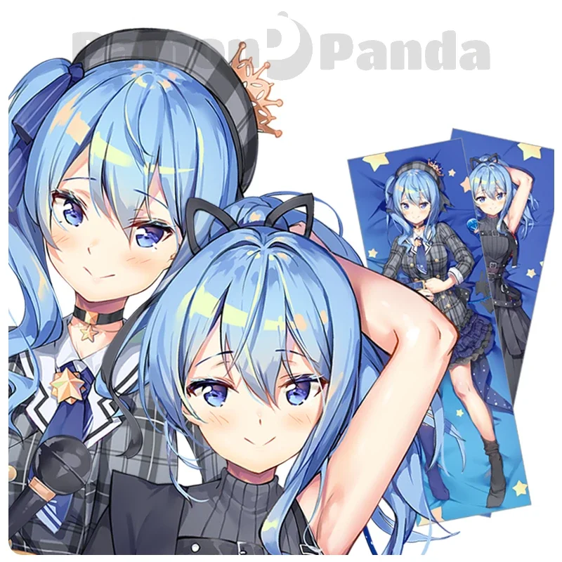 Hoshimachi Suisei Dakimakura Hololive Vtuber Pillow Cover Hugging Cushion Case Otaku Full Body Pillowcase Home Bedding Decor