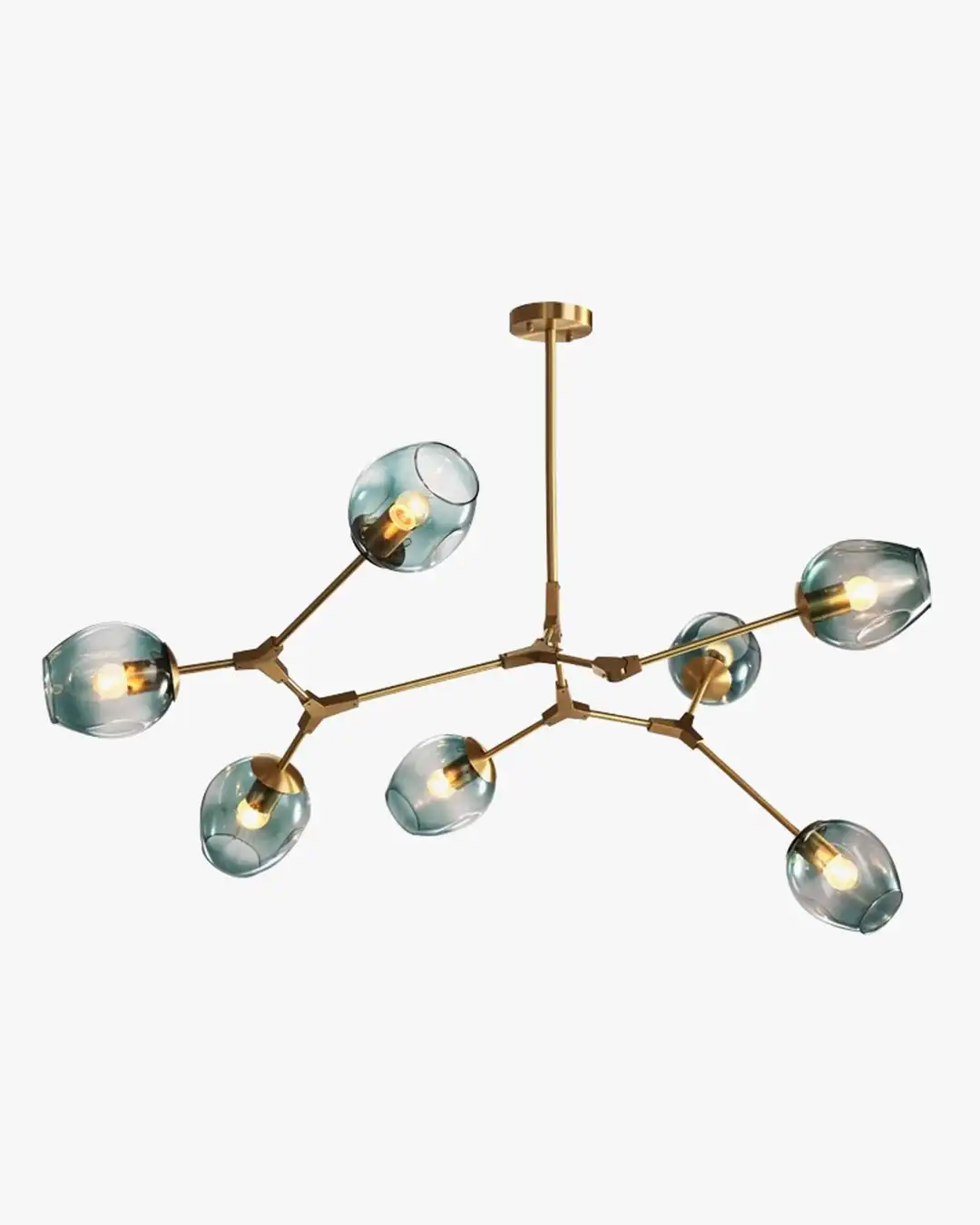 

New Style Unique Adjustable Linear Round Hotel Living Room Bedroom Chandelier