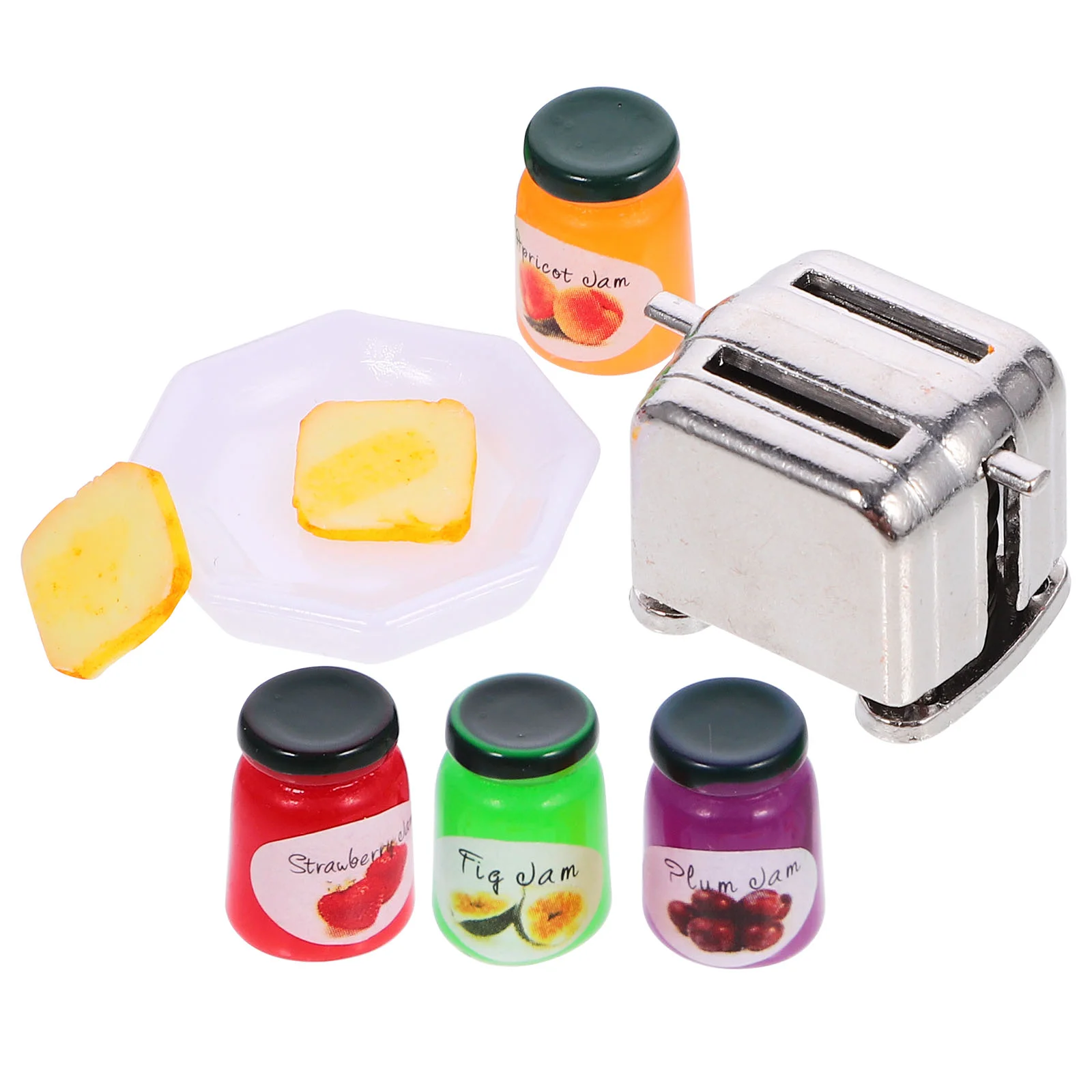 Mini Toaster Toys B Children Pretend Plaything House Appliances Miniature Landscape Prop Kitchen Scene Jam