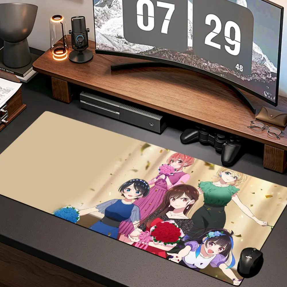 

Коврик для мыши Rent a Girlfriend, новый компьютерный коврик для дома, XXL, для рабочего стола, из натурального каучука, противоскользящий, для офиса, игровые аксессуары