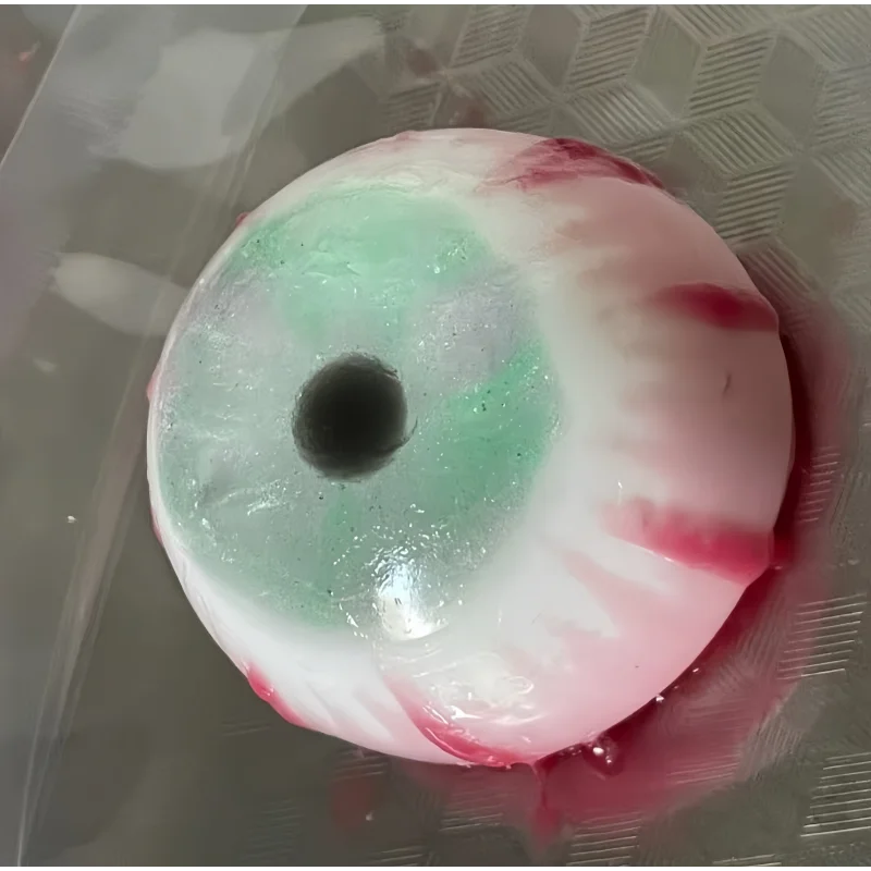 Handmade Creepy Realistic Eyeball Pinch Squishy Toy Multi Color Shiny Metallic Pupil Slow Squeeze Stress Relief Fidget Toy