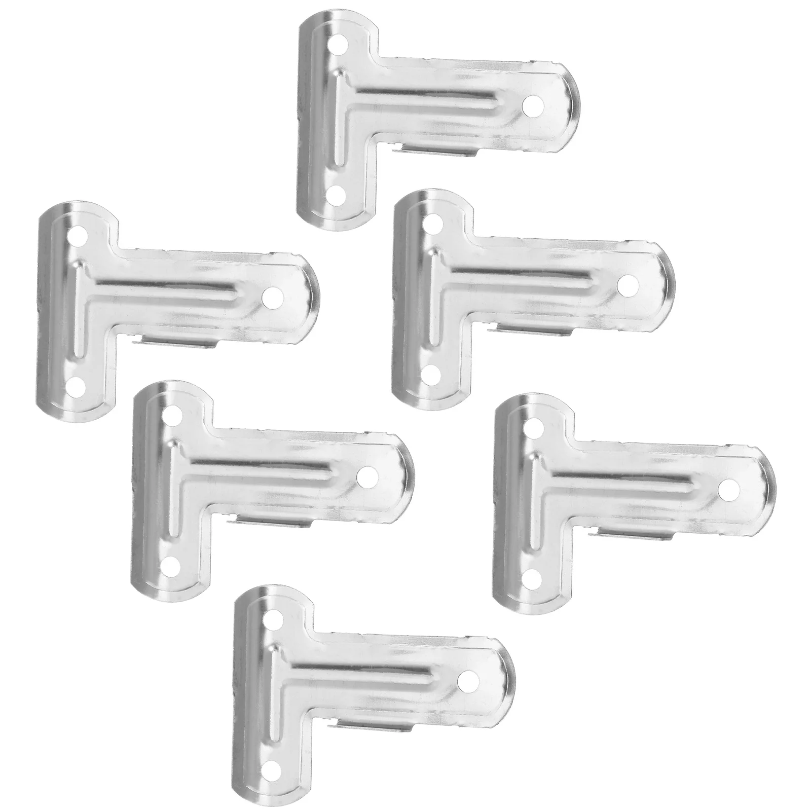 6 قطعة موصلات رف شماعات رف ملابس قوي ملحقات السكك الحديدية تصميم مضاد للانزلاق لمساحات التجفيف الداخلي والخارجي