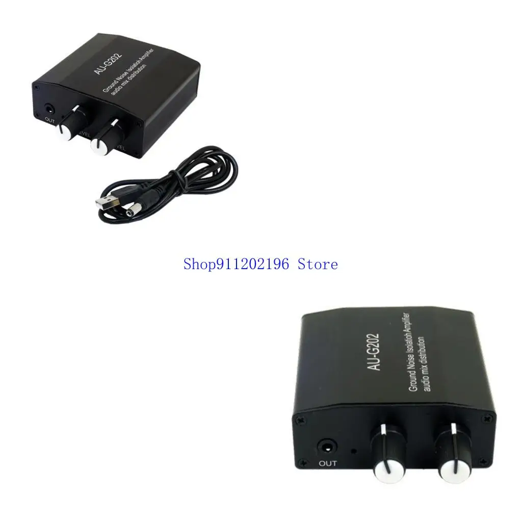 P82A 2-in-2 아웃 3.5mm 스테레오 헤드폰 믹서 사운드 제어 컴퓨터 게임 2in1