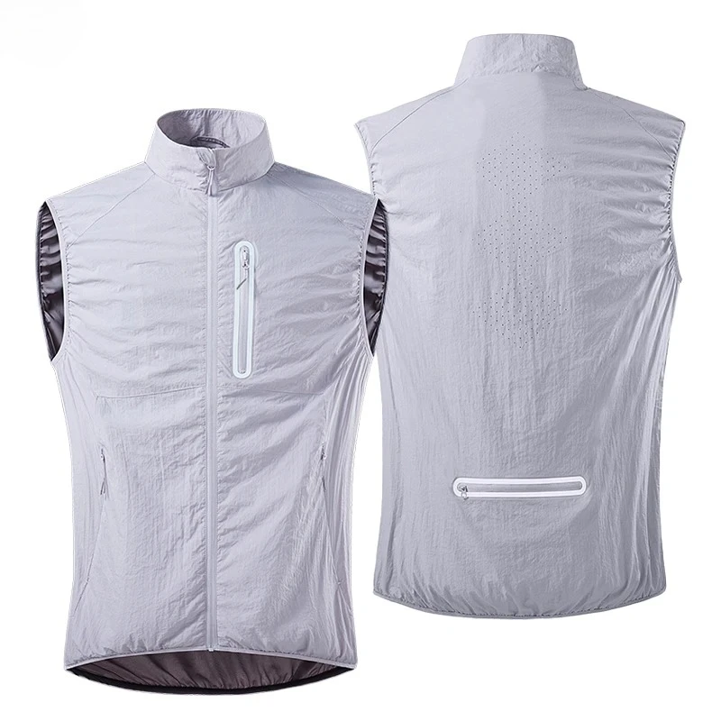 Summer Sports Vest Men Women Waterproof Self-Storage Running Vests Bags Mountaineering Camping Hiking Cycling Sleeveless Jacket view 2