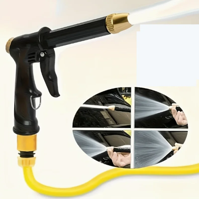 Portable Adjustable High Pressure Water Gun, Pressure Boost Hose Nozzle for Car Wash, Wall & Garden Use view 3
