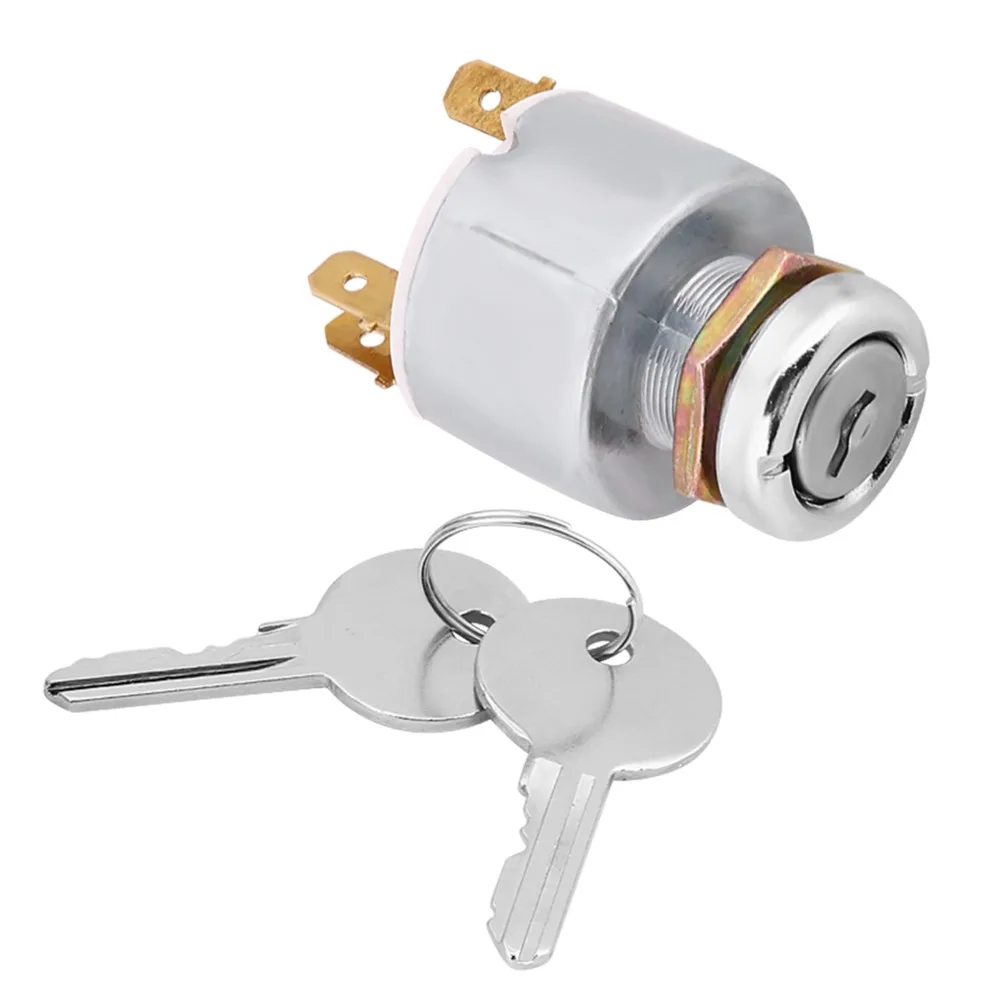 3 Position Ignition Switch 12V ON OFF Start Engine Start Switch with 2 Keys SPB501 Ignition Switch Barrel