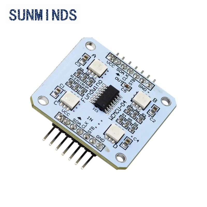 White RGB module 74HC595 controls 4 RGB LED display 5V for Arduino MCU