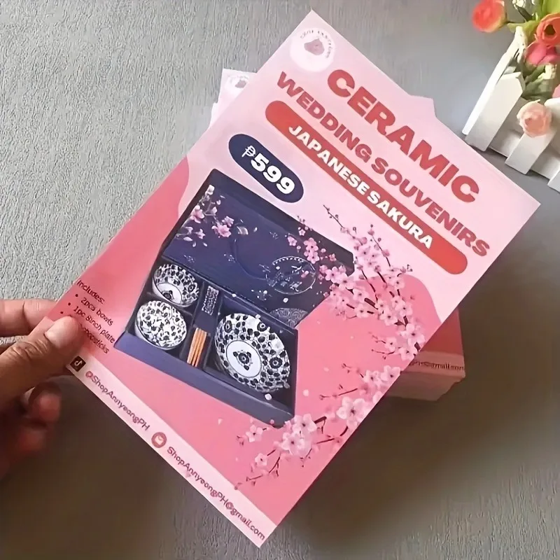 100pcs Custom A4 Flyer Printing Service Personalized Marketing Flyers For Business Events Promotion Leaflet Cheap Price