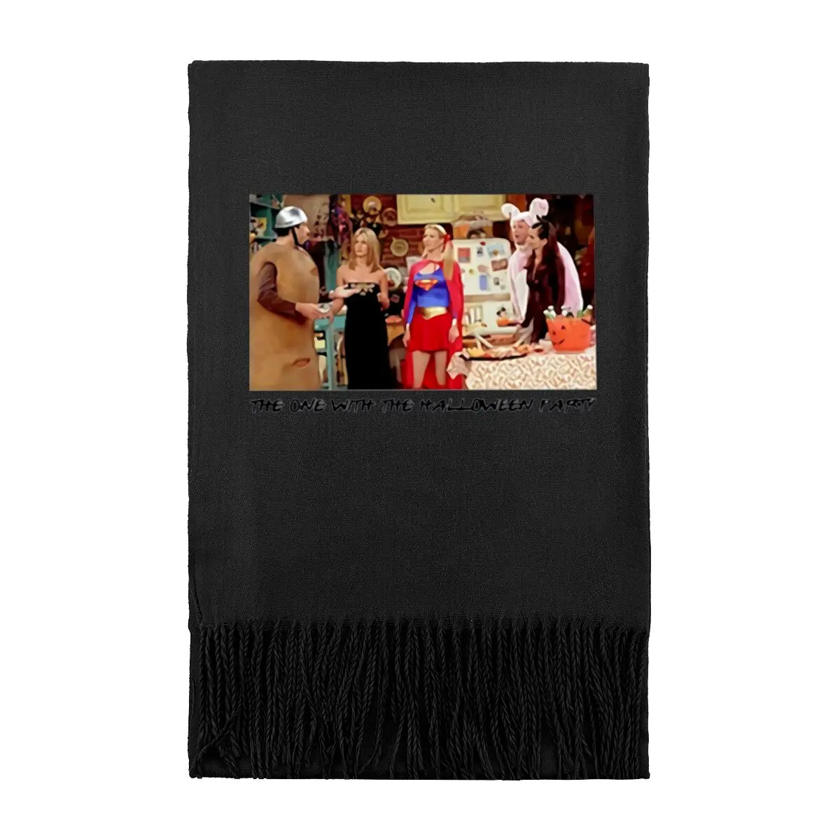 

Дизайн One With The Halloween Party с группой людей. Зимний универсальный высококачественный теплый шарф.