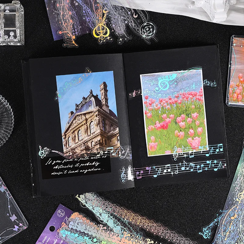 30 قطعة/الوحدة Kawaii سجل القصاصات ملصق ليلة الخيال سلسلة سكرابوكينغ لوازم مخطط القرطاسية الزخرفية ملصق