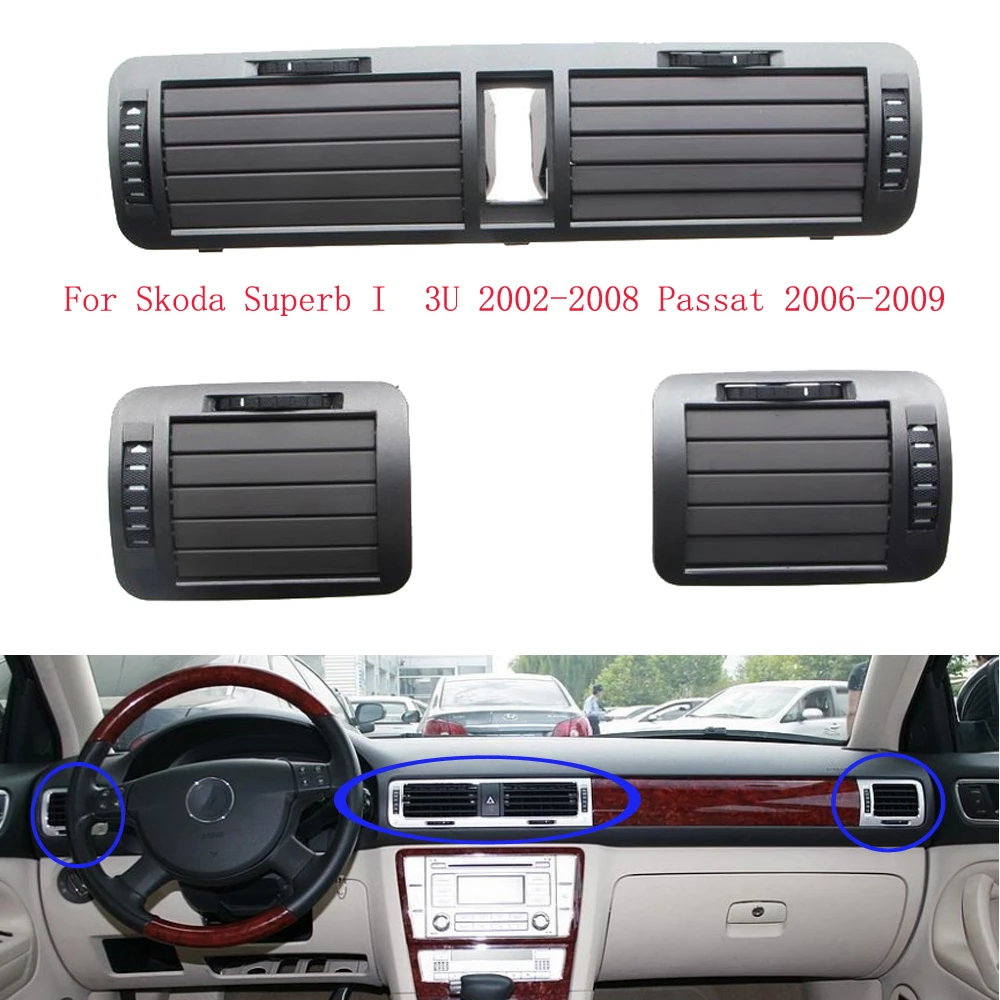 New Interior Dash AC Air Outlet Vent Grill For Skoda Superb I  3U 2002-2008 Passat 2006-2009 3U0820951 3U0 819 701  3U0 819 702