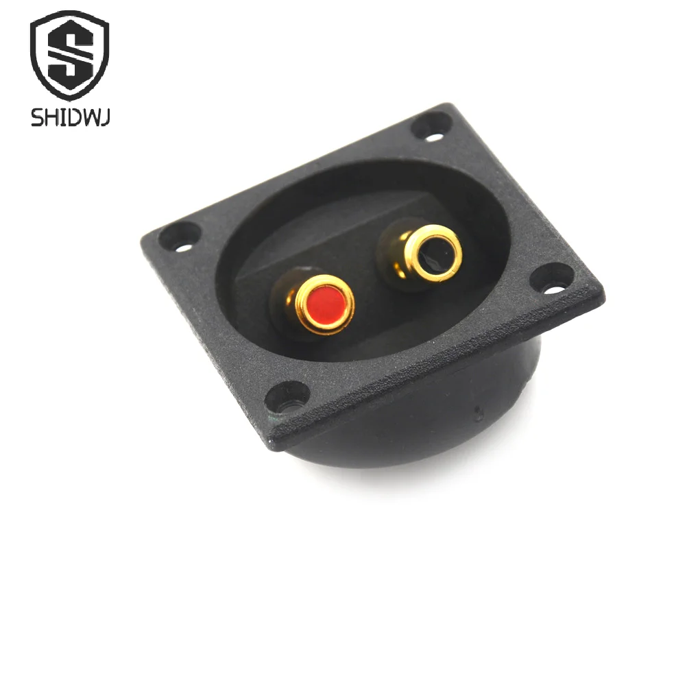 Square Double Binding Post Type Speaker Box Terminal Cup 2 Way Speaker Boxes Terminal Posts DIY Home Car Stereo Screw Connector