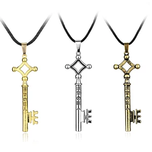 타이탄 목걸이 EREN KEY SHINGEKI NO KYOJIN PENTNANT FACHINE FASHING 남성 코스프레를위한 빈티지 레트로 애니메이 6 최고의 판매 목걸이 남성 애니메이션 -11