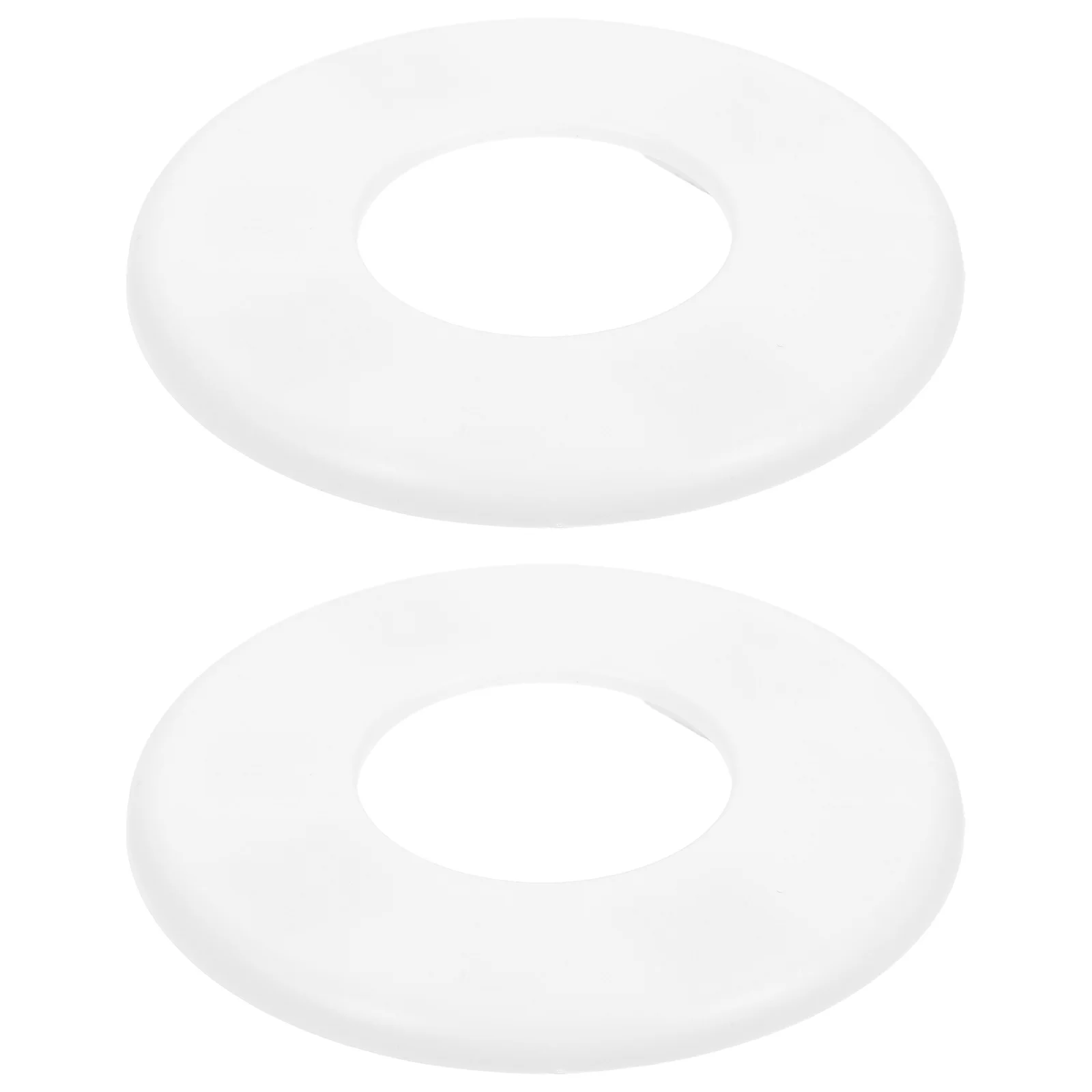 

2pcs Pool Ladder Hole Covers White Round Base Plates For Inground Pool Handrail Pipe Protection Universal Water Pipe