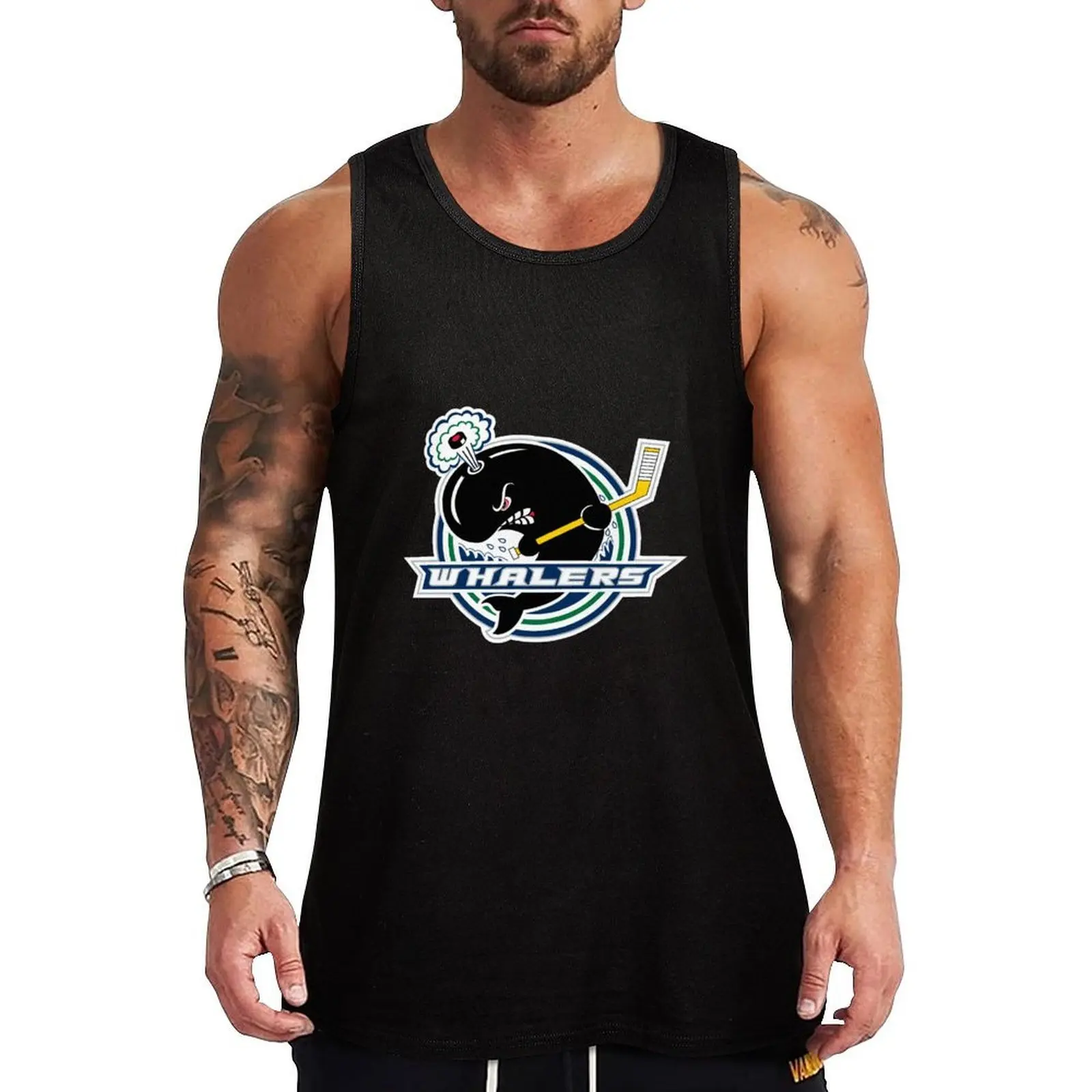 

Plymouth Whalers Tank Top Мужская спортивная одежда для спортзала Топ Жилет футболка для мужчин