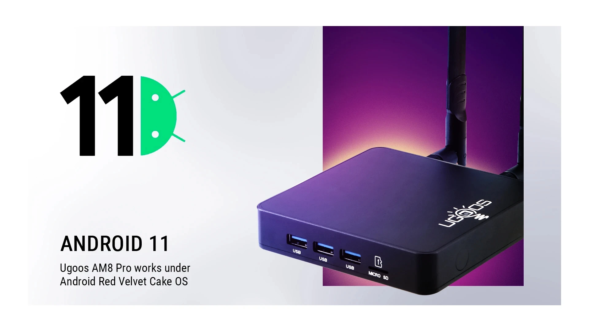 Imagem -03 - Ugoos-caixa de tv Inteligente Am8 Pro Android 11 Amlogic S928x-j 8gb 64gb Wi-fi Bt5.3 1000m Av1 Suporte Dolby Iptv