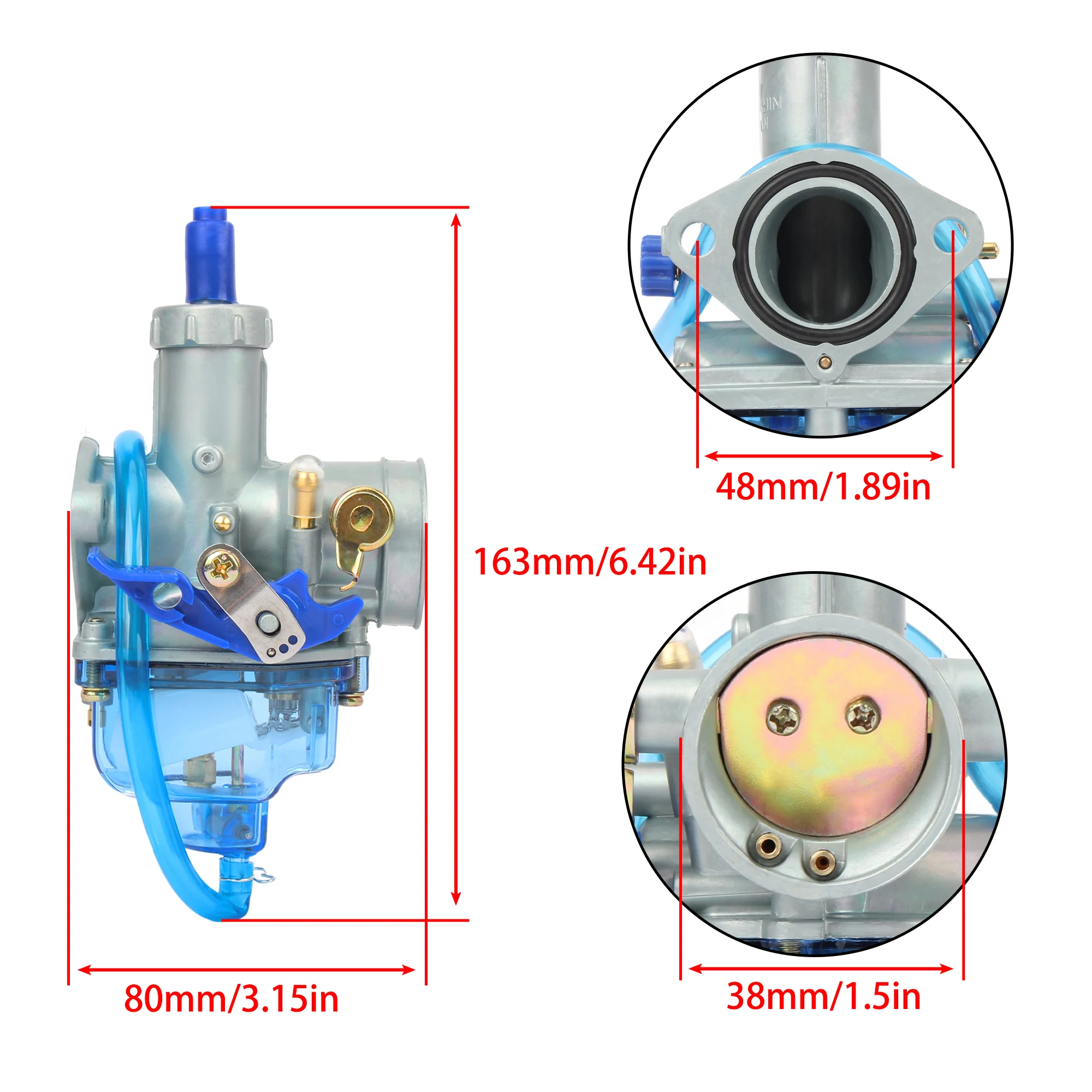 Pitbike 125CC PZ26 Carburetor CG125 For Honda Keihin 26mm CB125 TRX250 TRX 250EX XR100 XR200 Enduro Motorcycle Carburetors