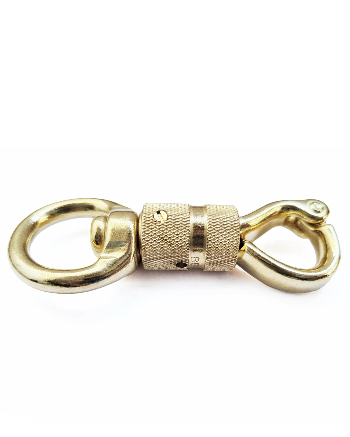 1piece Solid Brass Heavy Duty Swivel Eye Snap Hook Horse Gear leather craft dog pet neck belt strap hook buckle high quality