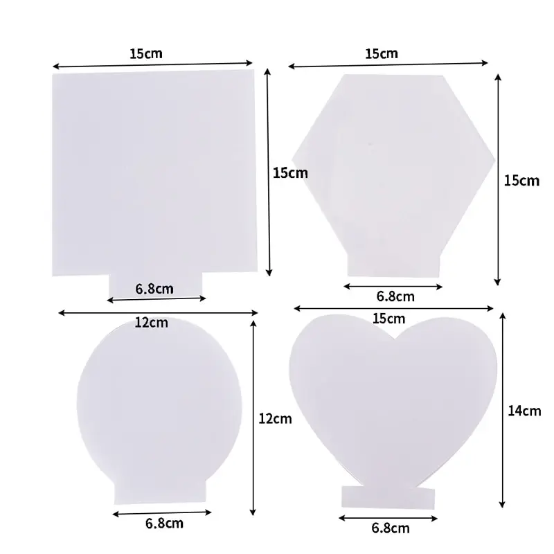 2mm arkusz akrylowy jasne obsada pleksi z dwustronną ochronna dla podstawka LED znaki DIY wyświetlacz projekty Craft