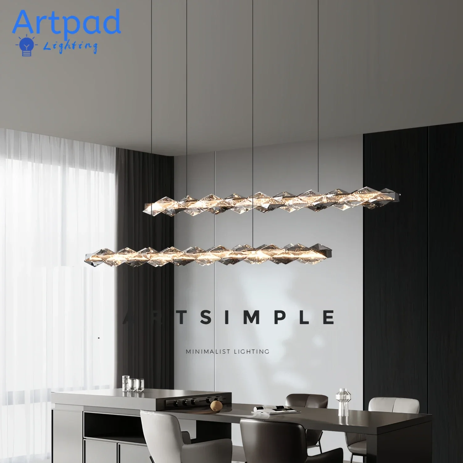 

Modern Luxury Crystal Chandelier Round Ring Pendant Light for Living Dining Room Bedroom LED Hanging Lamp Home Decor Lighting