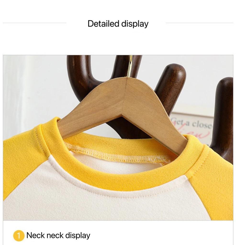 1 stücke Kinder T-Shirts Nette Cartoon Solide Tops Baby Koreanische Kleidung Kinder Rundhals Langarm Basis Shirt Mädchen Jungen t-shirt – Detail 9