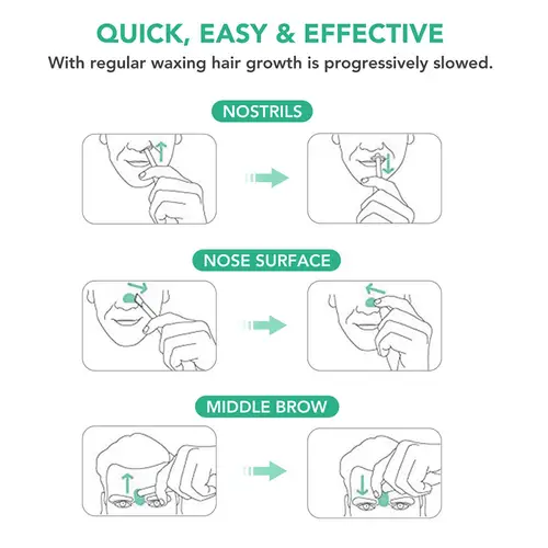Painless Nose Hair Removal Wax Kit Home Beauty Nose Ear Depilator Waxing Tools Nose Ear Lips Hair Cleaning Wax Beads Set Safety - Image 4