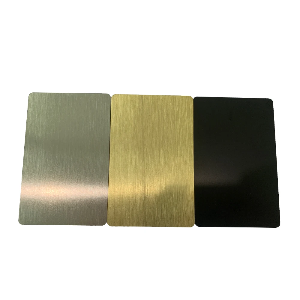 1 Pc Premium Custom 13.56MHZ 504 Byte Stainless Steel Contactless Smart NFC Business Card that Can Be Printed on Both Sides