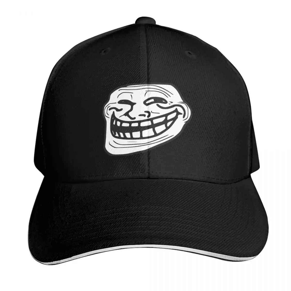 Trollface Baseball Cap Golf Hat Hat Baseball Cap Sun Cap golf hat genuine Men's Hats Women's