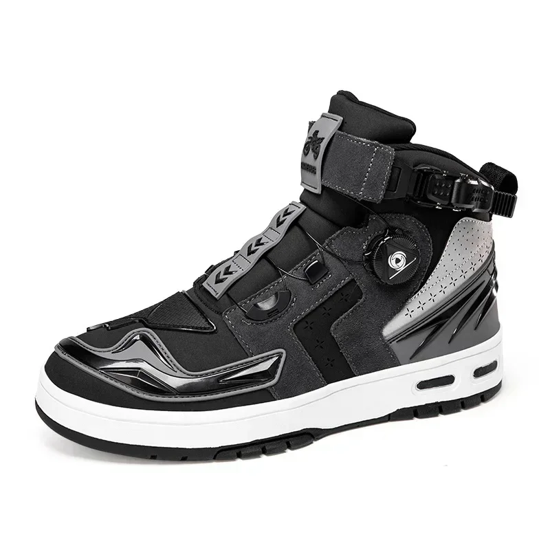 Casual Sneakers Anti-Slip Motorcycle Shoes Lightweight Breathable Motorbike Shoes Urban Biker Riding Shoes for Men Women