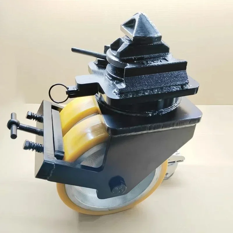 Super Heavy Duty Transport Container Casters Made of Steel  and Nylon - Durable Iron