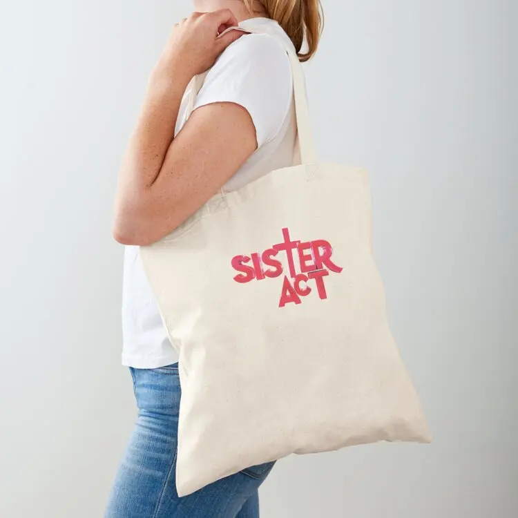 

sister act logo Tote Bag tote bag screen hand bag ladies tote bags cloth bags Handbags women