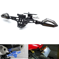 Motorcycle license plate bracket CNC aluminum alloy with LED For Honda NC700X CB500X CB650F CB1000R PCX125 PCX150 CBR650F CB650F