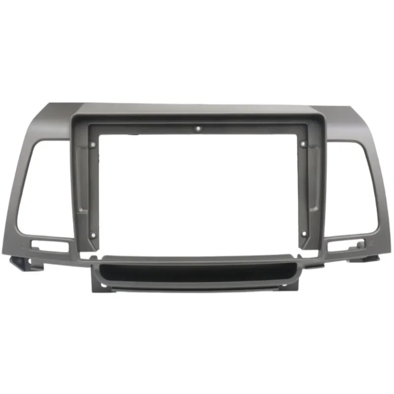 For Kia Opirus 2007-2008 LHD 9 Inch Radio Fascia Dashboard Trim Panel with Frame and Wiring Harness Options