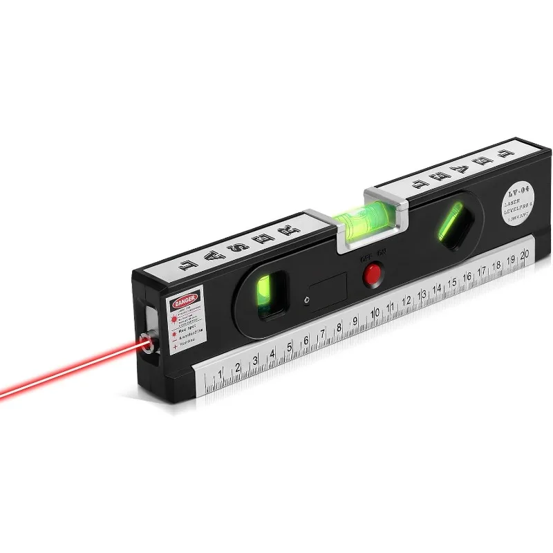 2-in-1 Laser Level with 100Ft Point & 30Ft Line for Picture Hanging cabinets Tile Walls, Magnetic Laser Level Line Tool