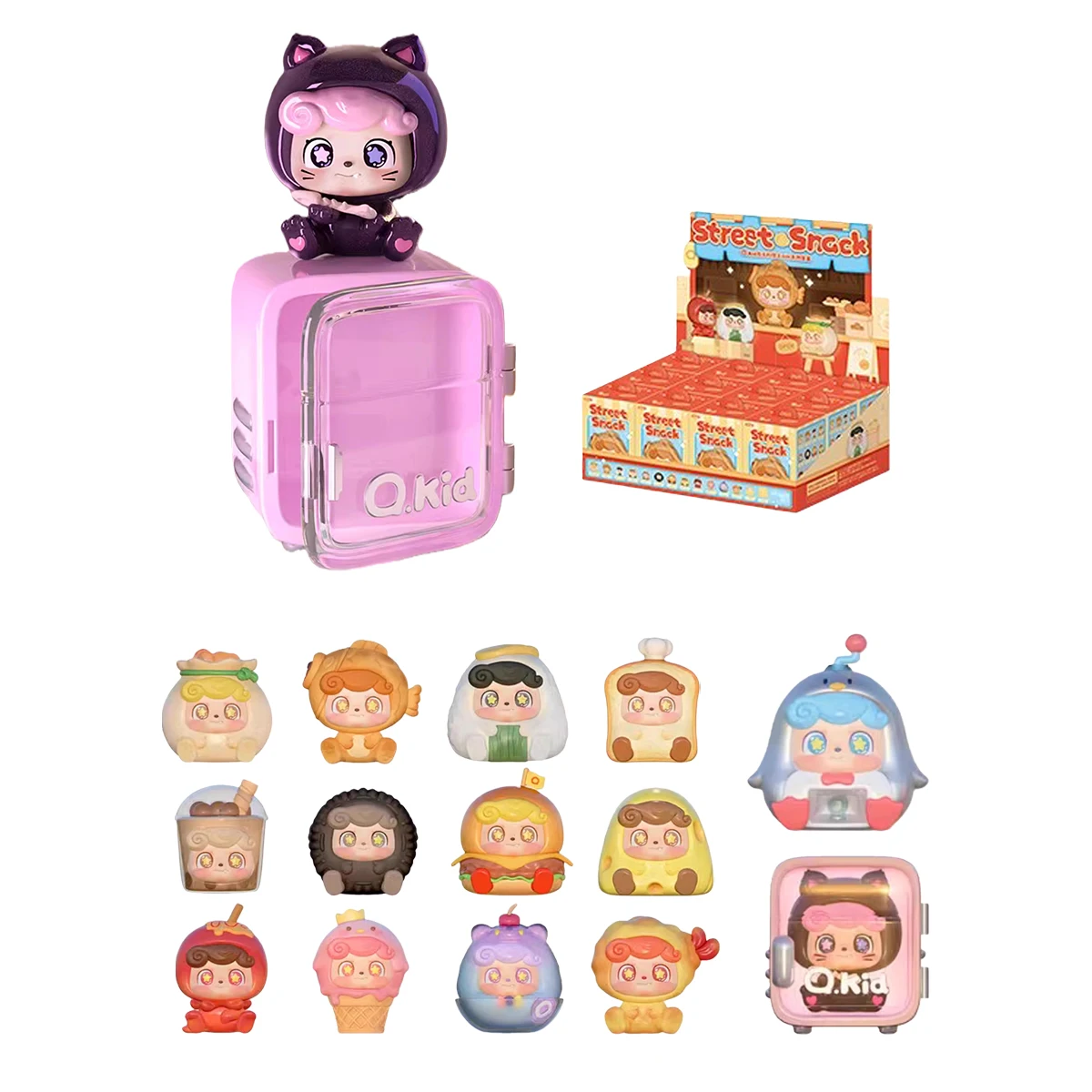 HIPLAY JOTOYS Q.Kid Street Snack Mini Series Set Figura scatola cieca