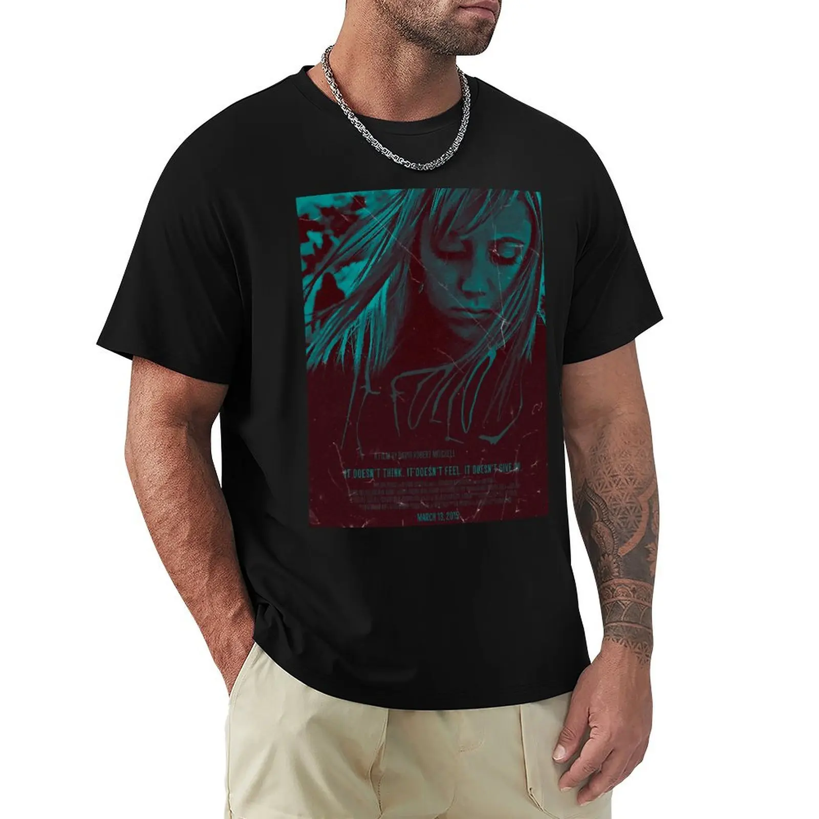 It Follows Vintage Movie Poster T-Shirt Stylish Graphic Short Sleeve Top