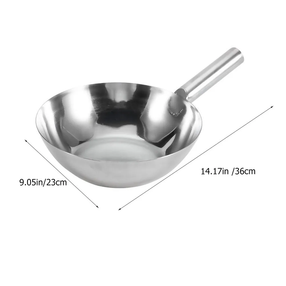 Metal Soup Spoon Stainless Steel Flat Bottom Short Handle Water Ladle Kitchen Scoop Garden Watering Tool Multipurpose