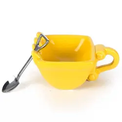 340ml Funny Mugs Excavator Bucket Model Coffee Mugs Creative For Dessert Mug Cups For Coffee Best Gift Canecas Cake Cup