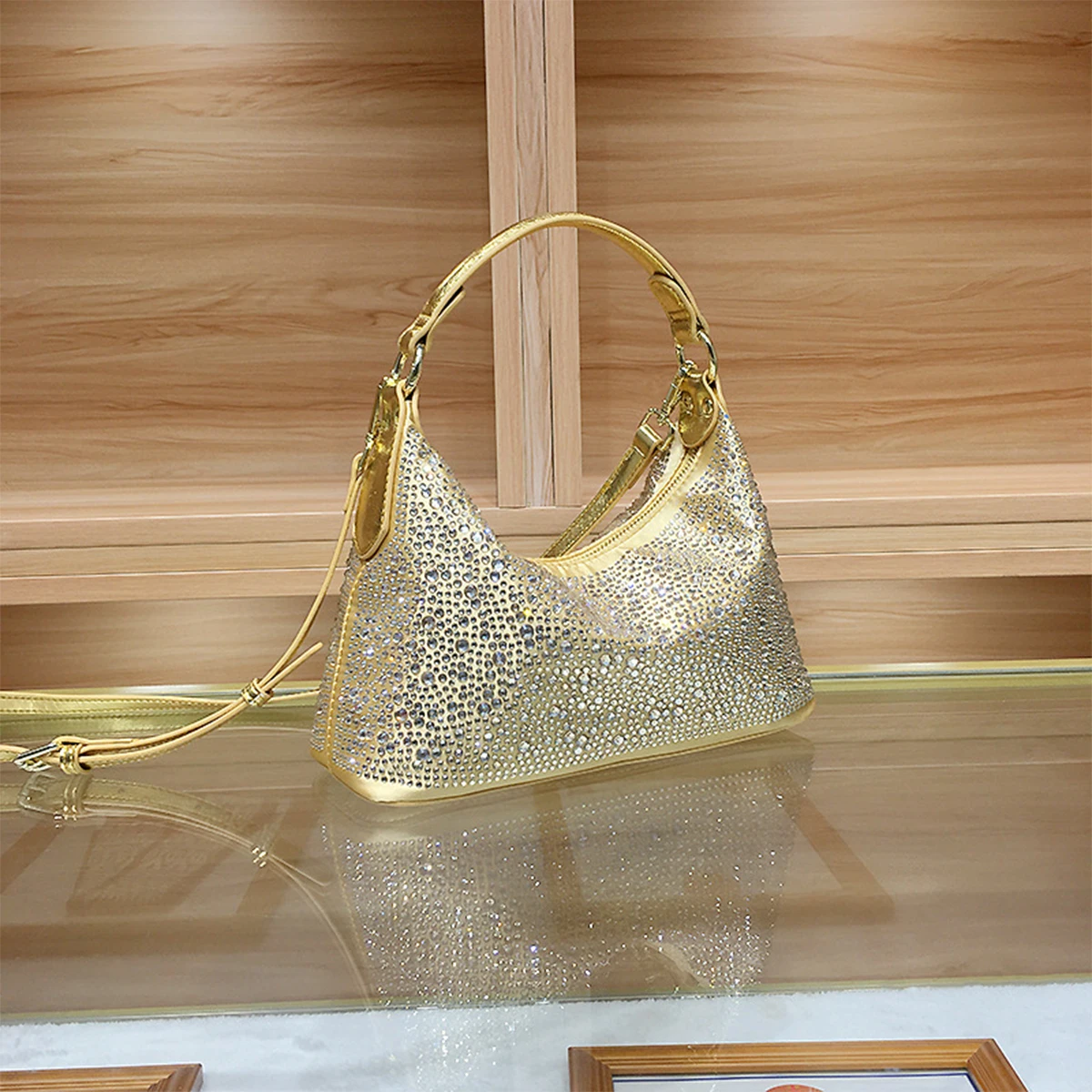 JIOMAY borsa da pranzo di lusso leggera borse firmate di lusso borsa da donna con diamanti borsa a tracolla scintillante borse di moda per le donne