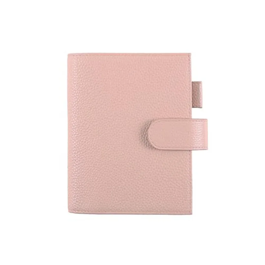 

Leather Cover for A6 Notebooks - Fits Hobonichi Original, Stalogy and Midori MD Planners, with Pen Loop, Card Slots and Back Po