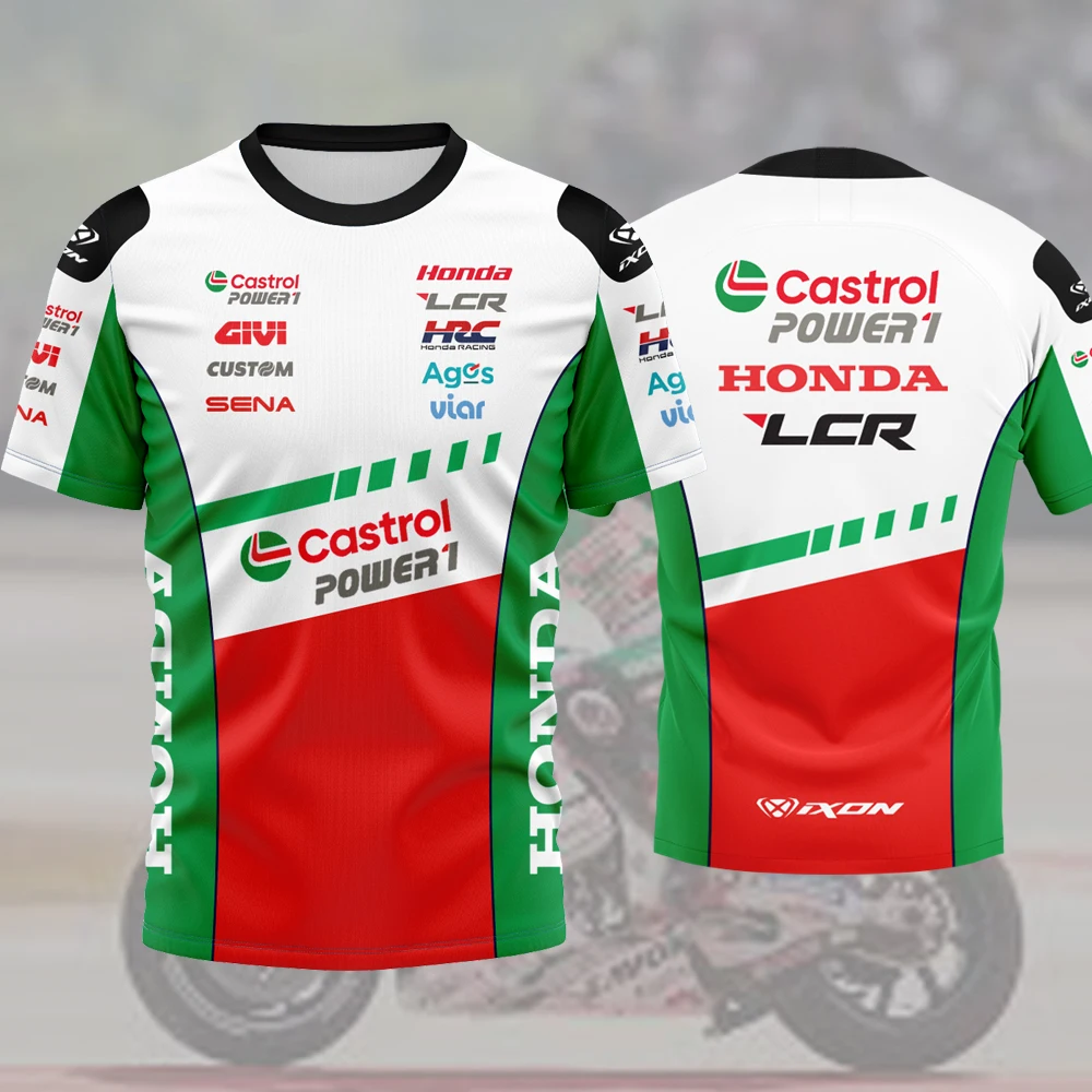 Honda HRC-Camiseta del equipo de motociclismo para hombre, camisetas de verano de Johann Zarco 5, nueva moda, ropa deportiva para parejas, Tops
