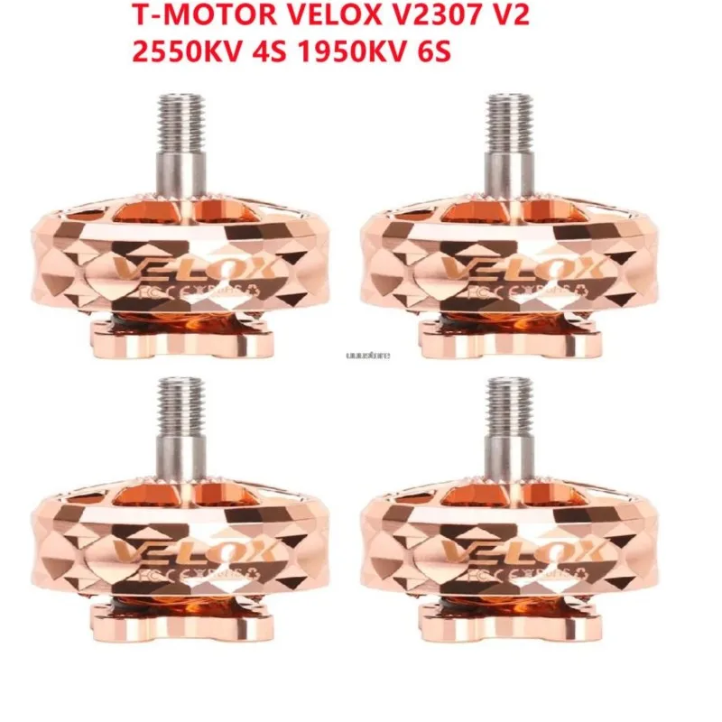 

T-MOTOR VELOX VELOCE V2307 V2 2550KV 4S 1950KV 6S Бесщеточный двигатель для RC FPV Racing Freestyle Drones Запасные части DIY