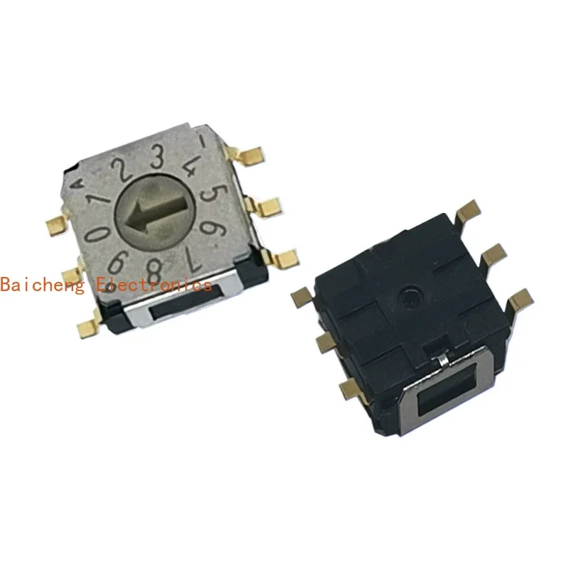 10PCS Encoder SA-7030TB digital switch 0-9 surface mount pin 3:3 gear shift dial code