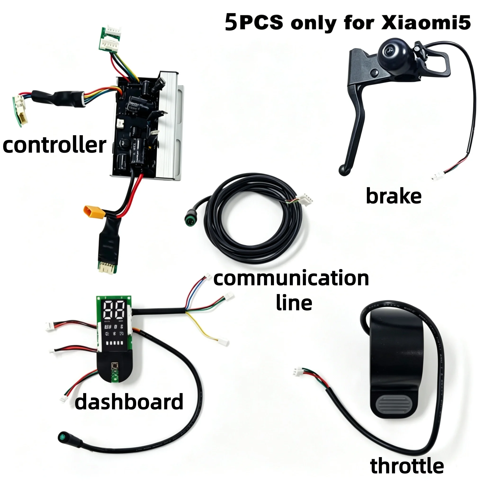 1200W Intelligent E-Scooter Controller Set for Tuning Xiaomi 5, with APP 3 Riding Modes & 7 Battery String Option Up to 55km/h