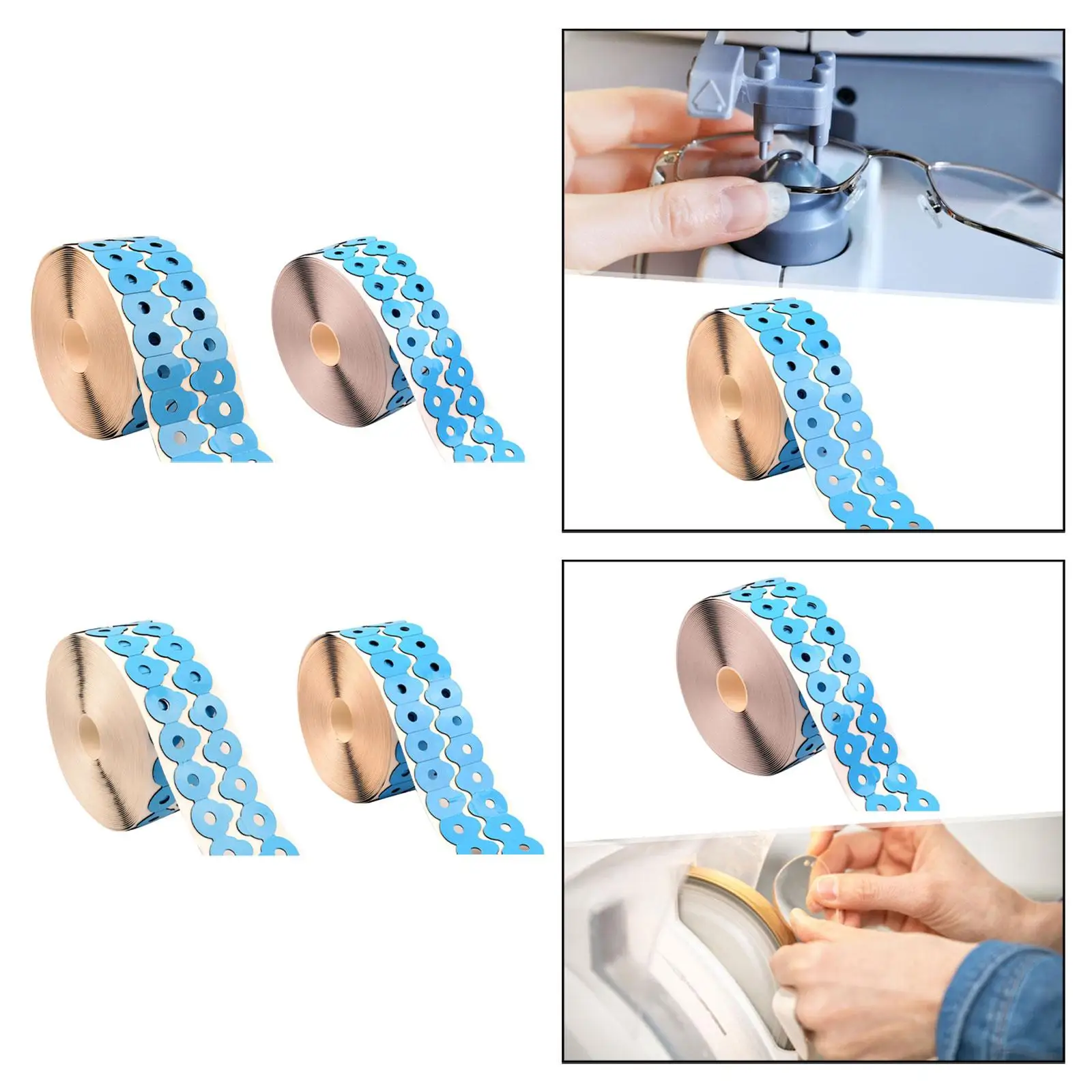 

1000 pieces of optical lenses, blocking pads, polishing edges
