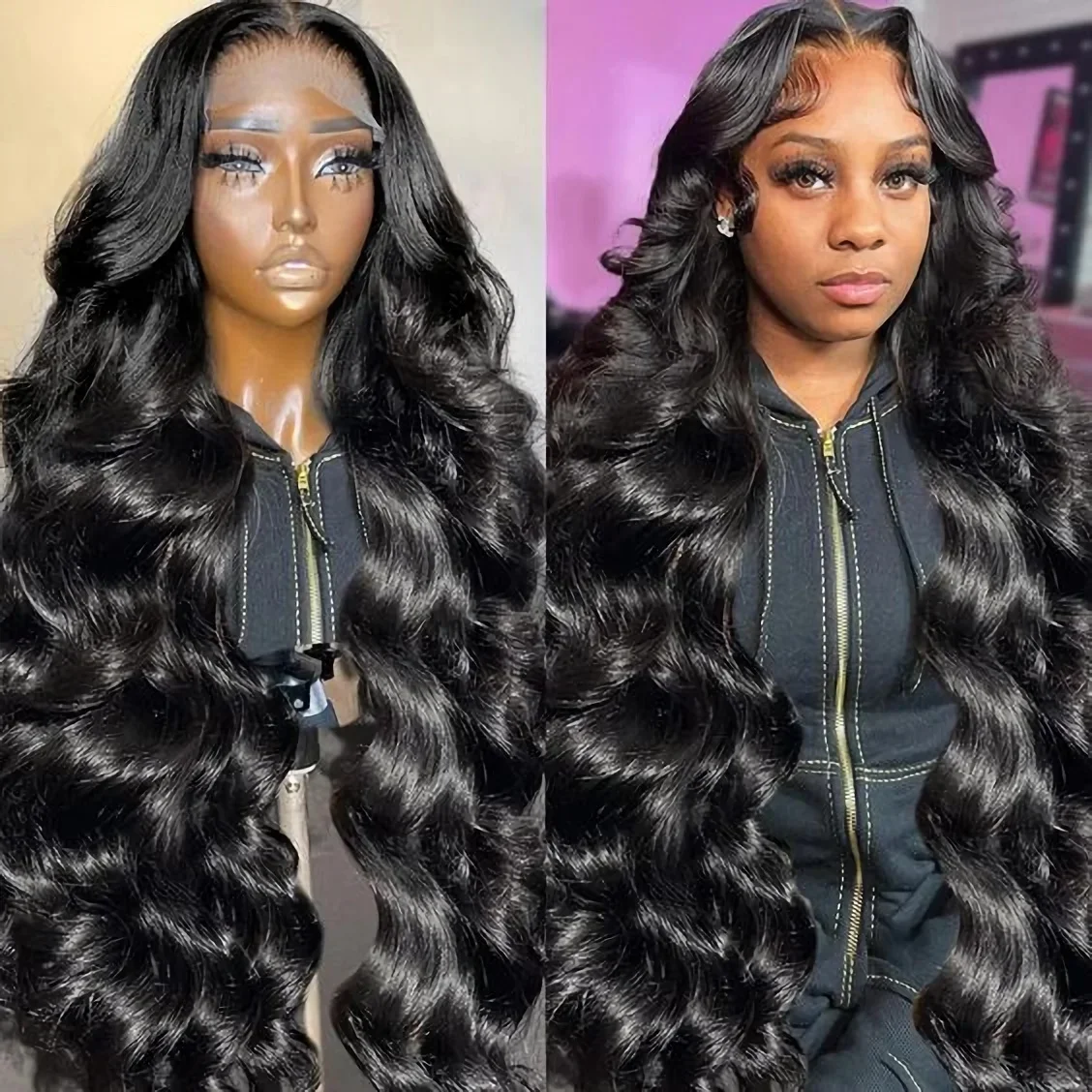 HD Transparent 13x6 lace front human hair wig Body Wave human hair lace frontal wig Pre plucked 13x4 brazilian wigs for women