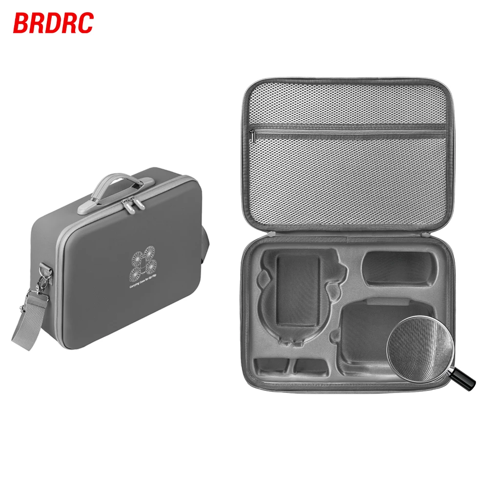 BRDRC Estuche de transporte para DJI Flip Drone bolso de viaje protector para RC 2/N3 caja de almacenamiento de control remoto con correa para el hombro
