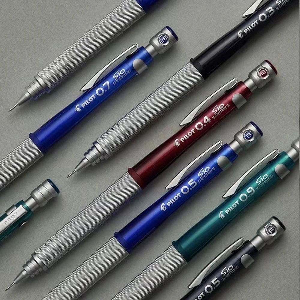 Pilot S10 Metal Mechanical Pencil Low Center of Gravity Mechanical 0.5mm 0.4mm 0.3mm 0.7mm School Supplies